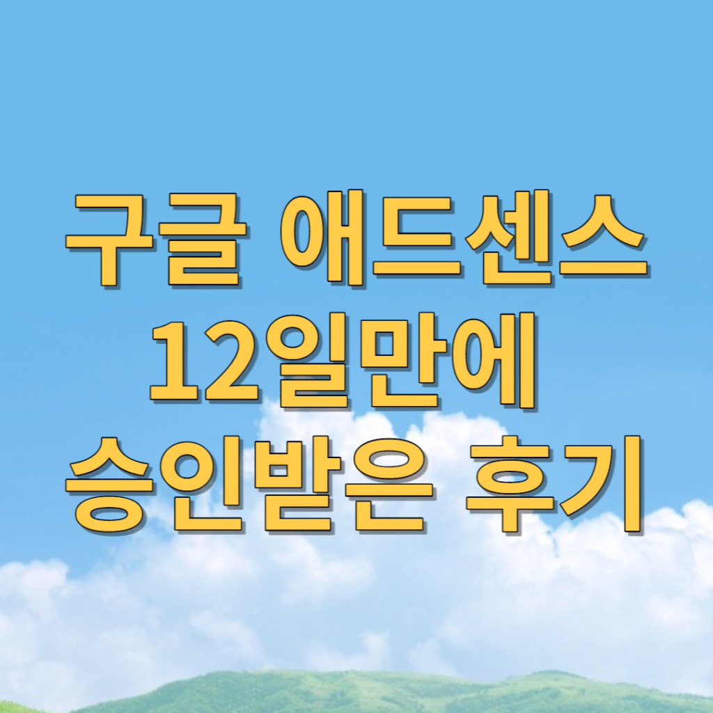 애드센스 승인 후기